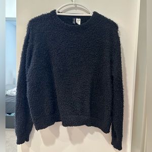 H&M Black Fuzzy Sweater
